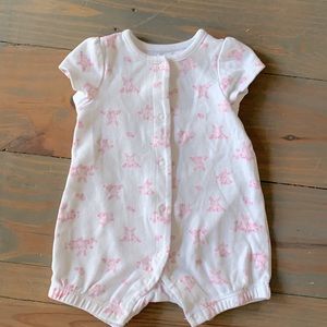 **5 for $30** — Little Me Bunny Romper